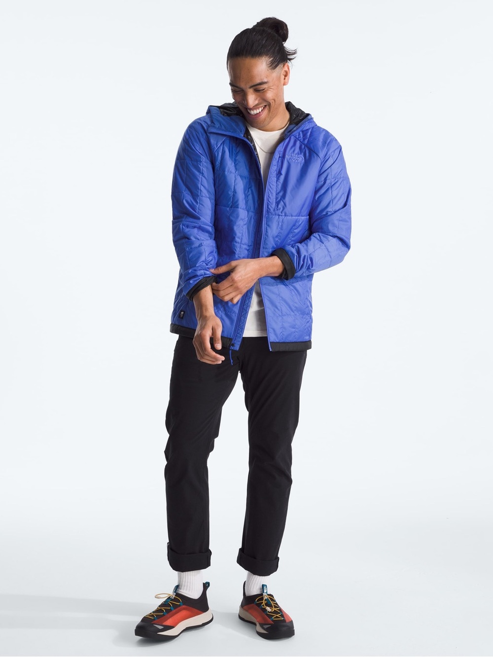 NWOT The North Face Circaloft Hoodie Puffer Jacket Men's Large Solar Blue - Picture 9 of 9